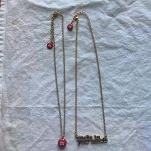 M&M Red Necklaces